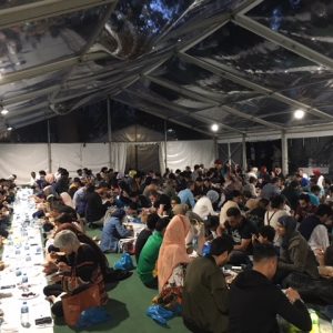 Open iftar at the Ramadan Tent in London