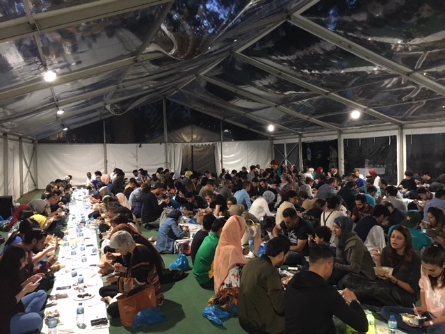 Open iftar at the Ramadan Tent in London