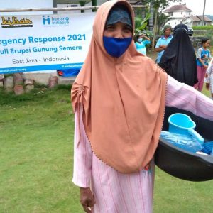 woman holding bucket